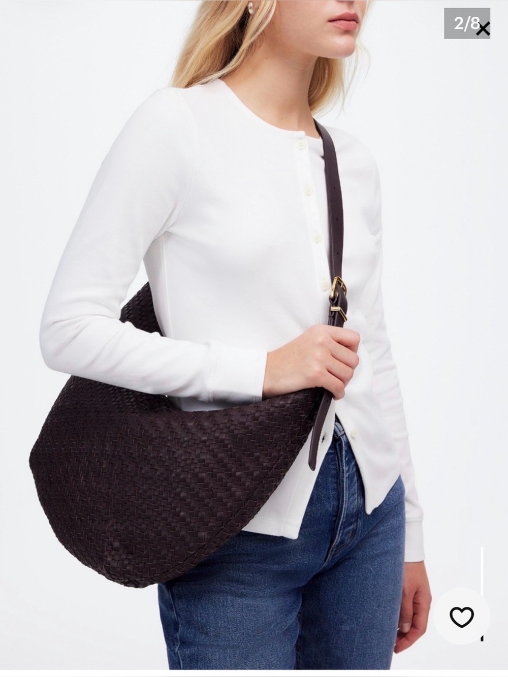 Madewell Essential Curve Bag - Dark Carob